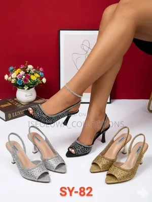 Elegant Rhinestone Slingback Heels for Women