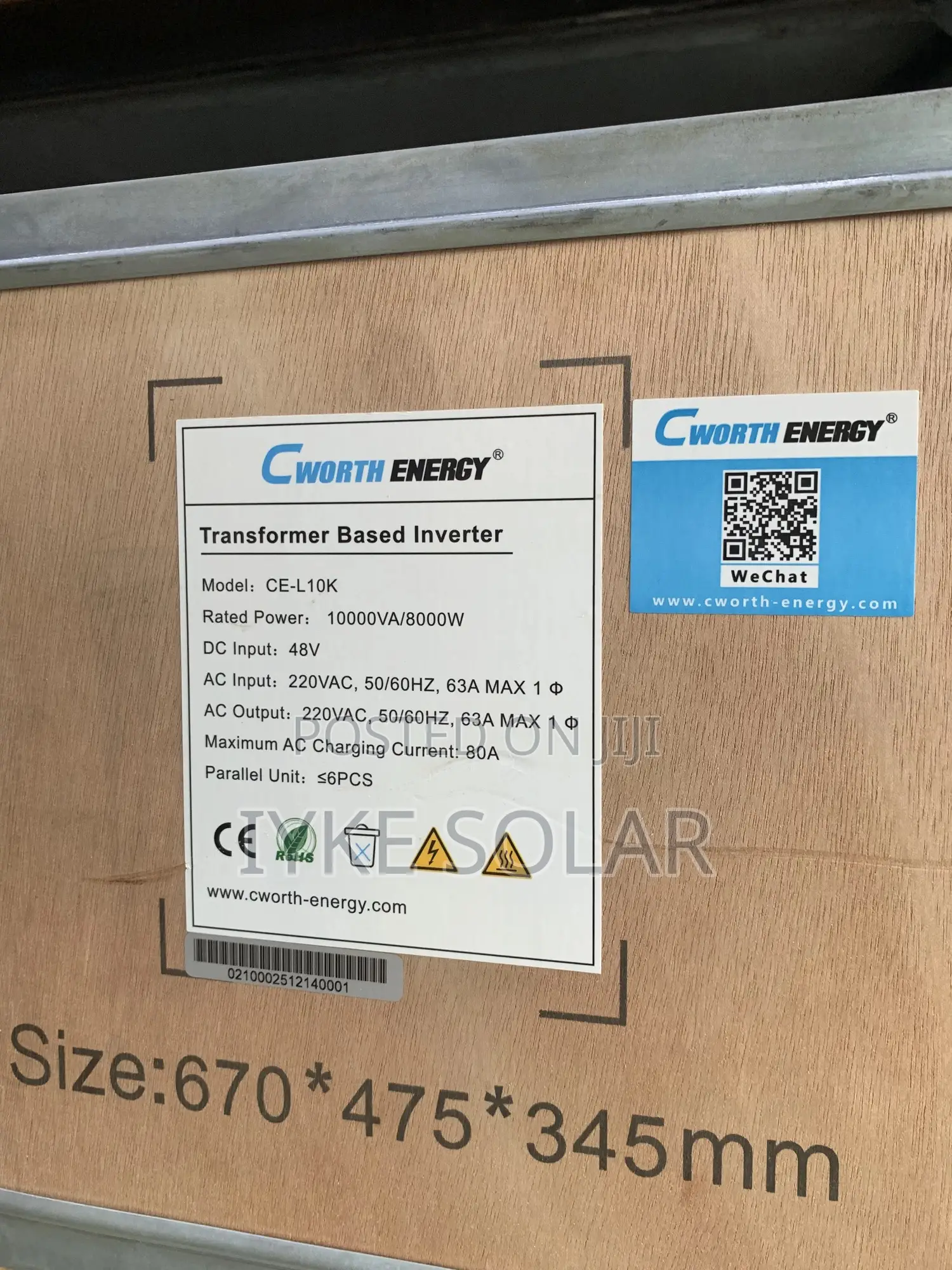 10kva 48v Cworth Energy Inverter