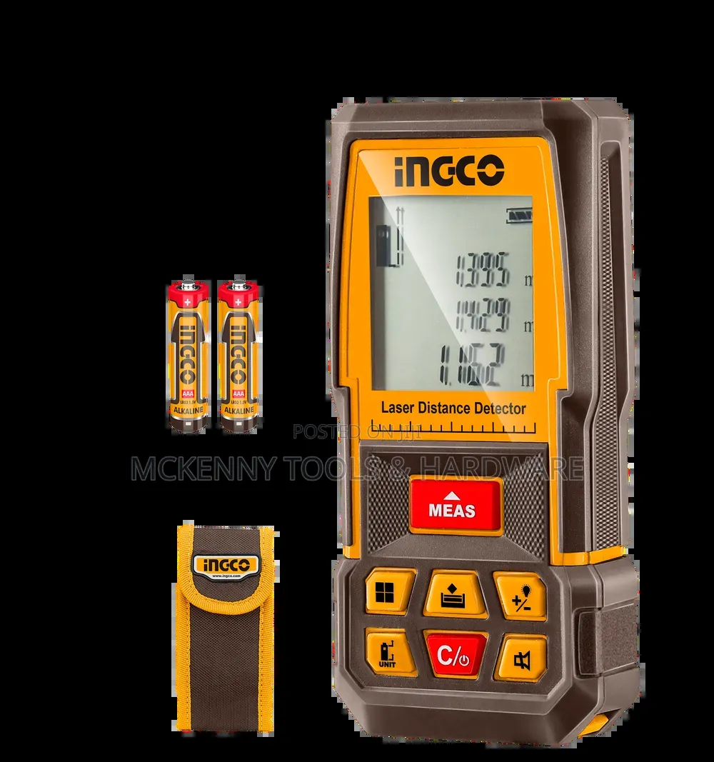 Ingco 50m Laser Distance Detector - Multi Measurements - Mckenny Tools ...