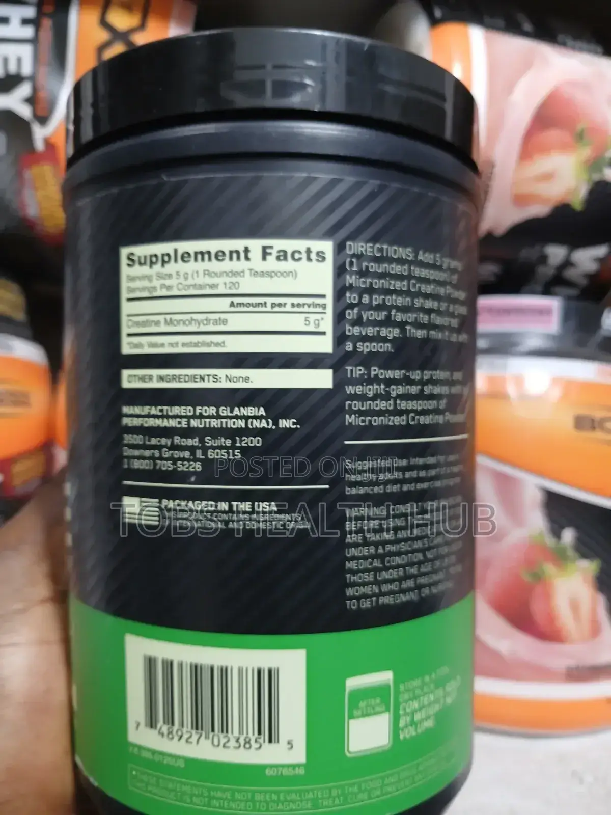 On Creatine Powder for Performance Support