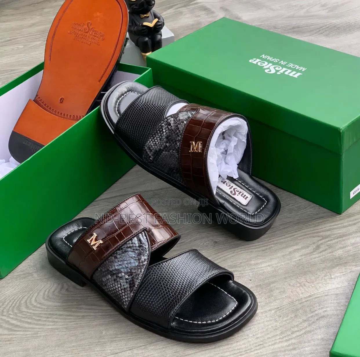 Men's Leather Slippers