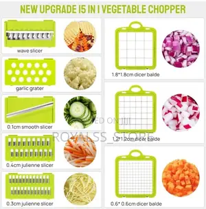 22pcs Big Size Multifunctional Vegetable Chopper/Slicer