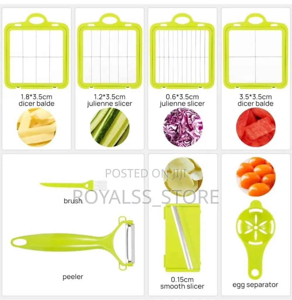 22pcs Big Size Multifunctional Vegetable Chopper/Slicer