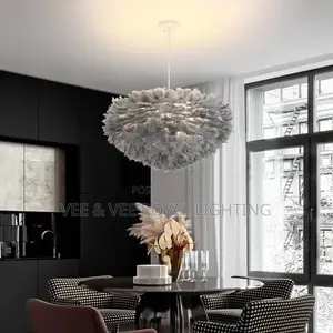 Luxury Nordic Feather Chandelier –Modern Light for Bedroom, Hotels