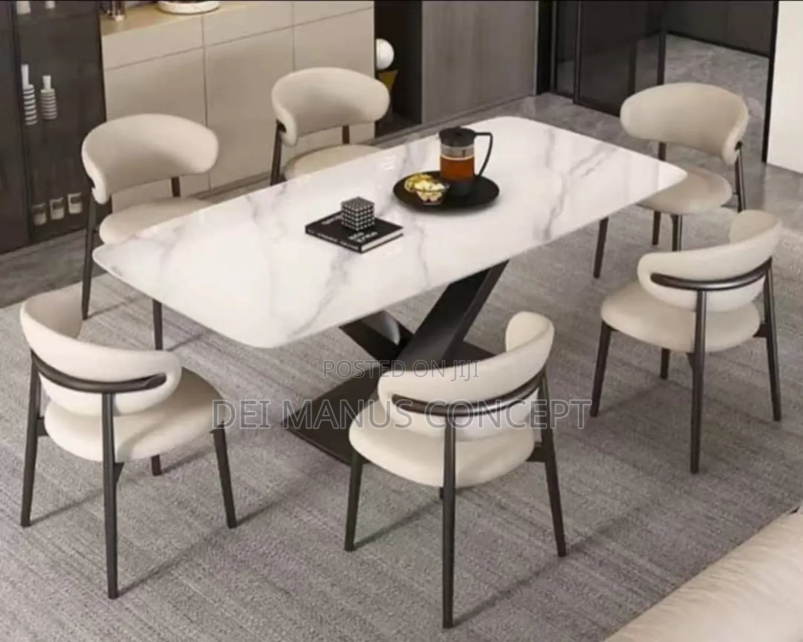 Marble Top Dinning Set