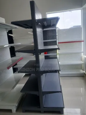 Double Supermarket Shelves – Heavy Duty Display Rack for Stores