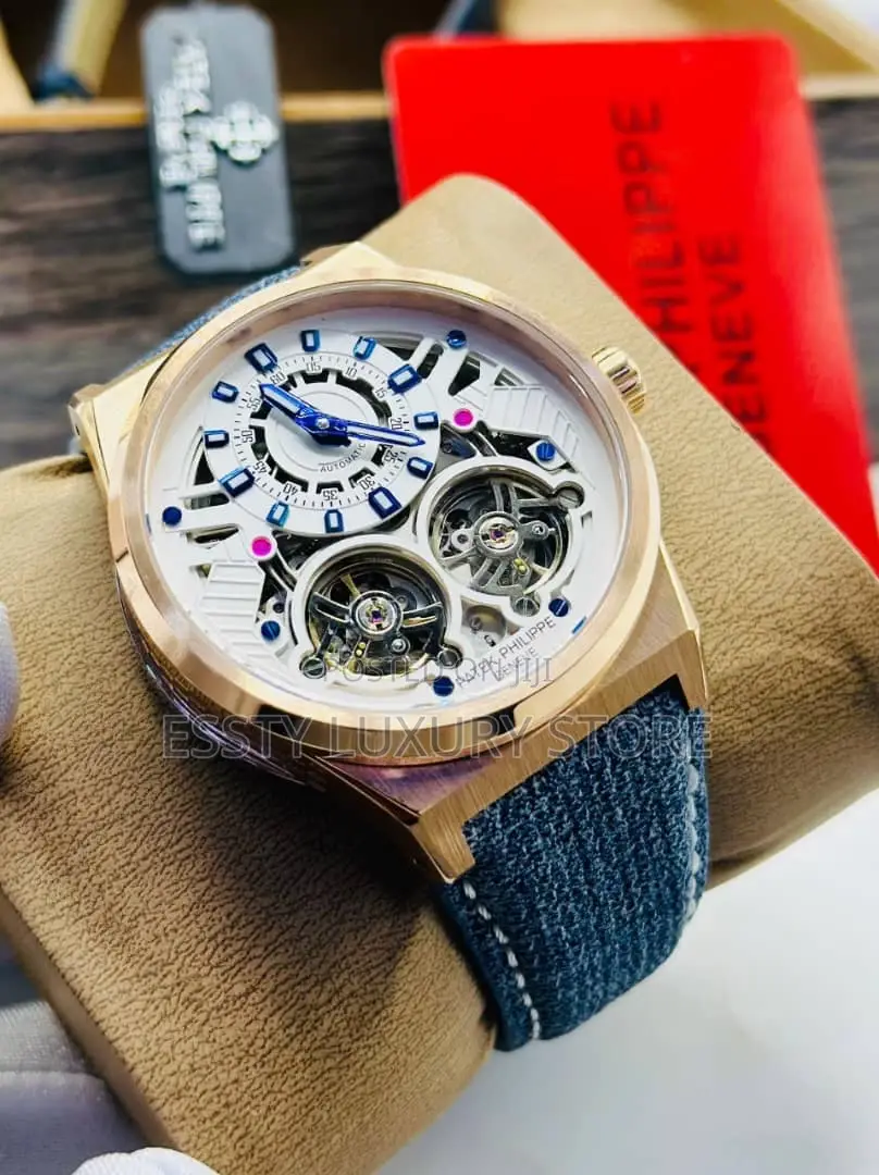 Automatic Patek Phillippe Leather Wristwatch