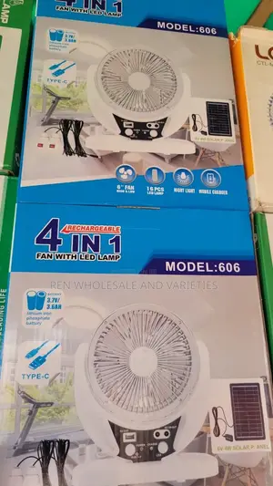 4in1 Rechargeable Solar Lamp and Fan