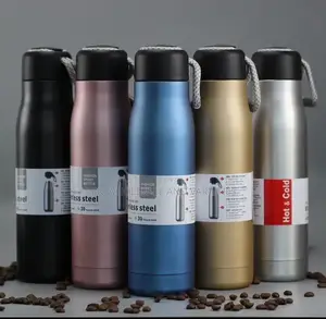 Stainless Steel Water Flask With Rope Handle