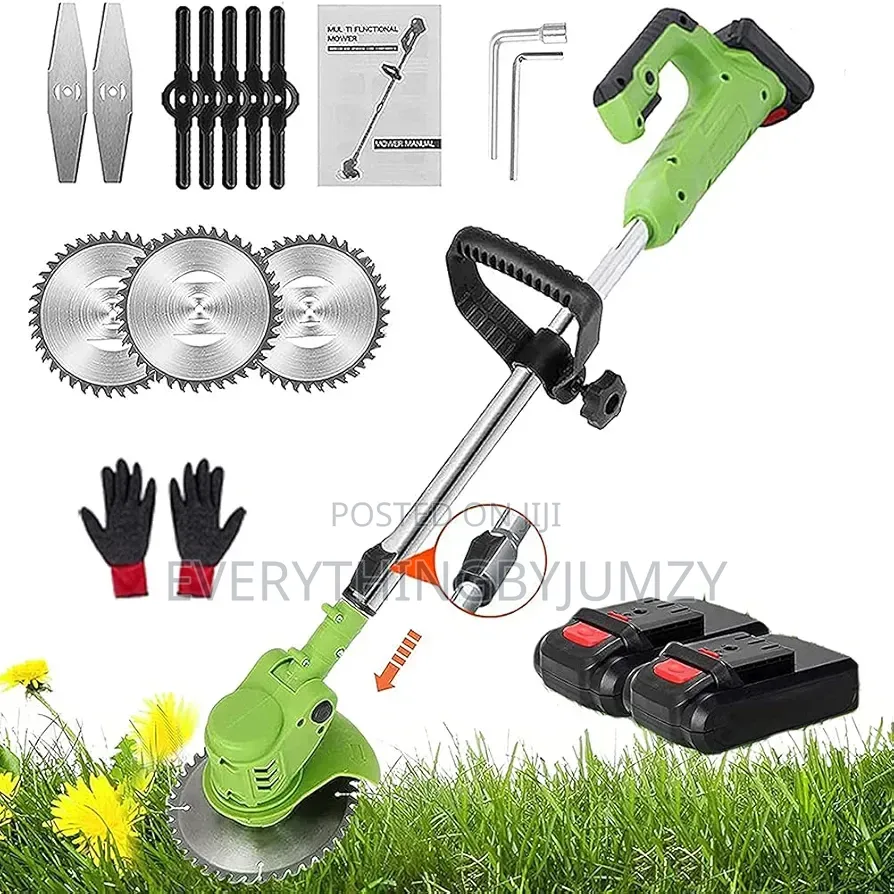 Rechargeable Speed Mower With Two Batteries (Grass/Weed Cutter)
