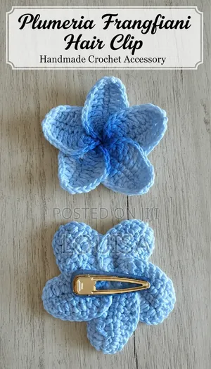 Crochet Flower Hair Clip