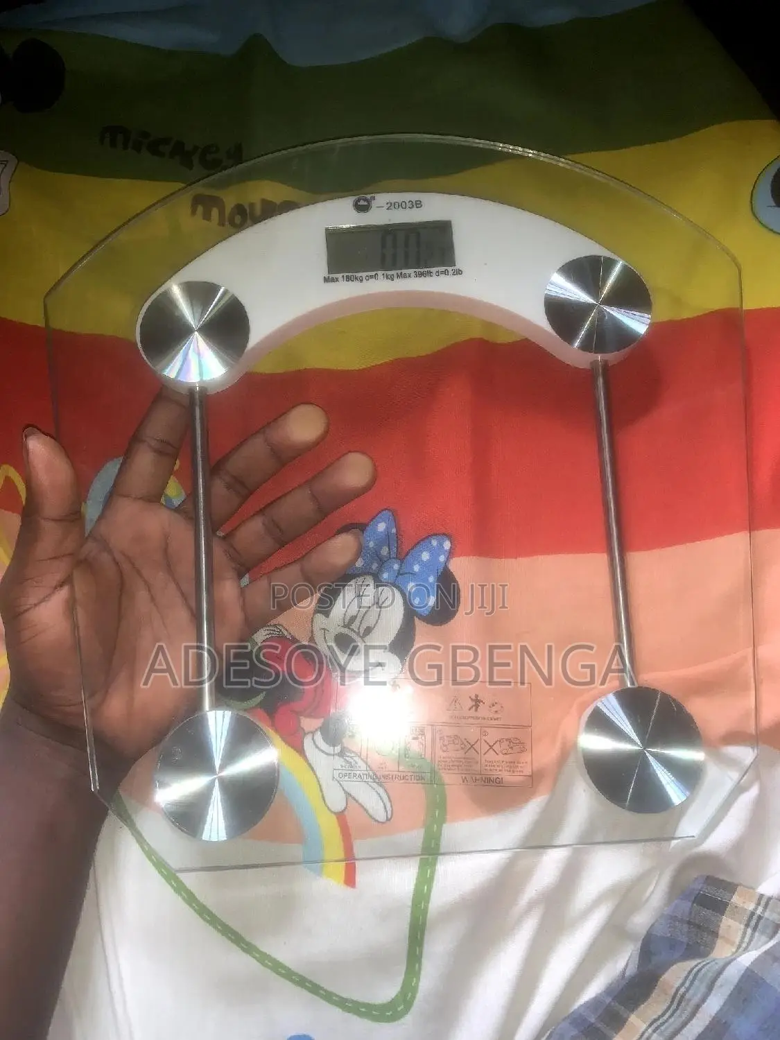 See-Through (Transparent) Weighing Scale
