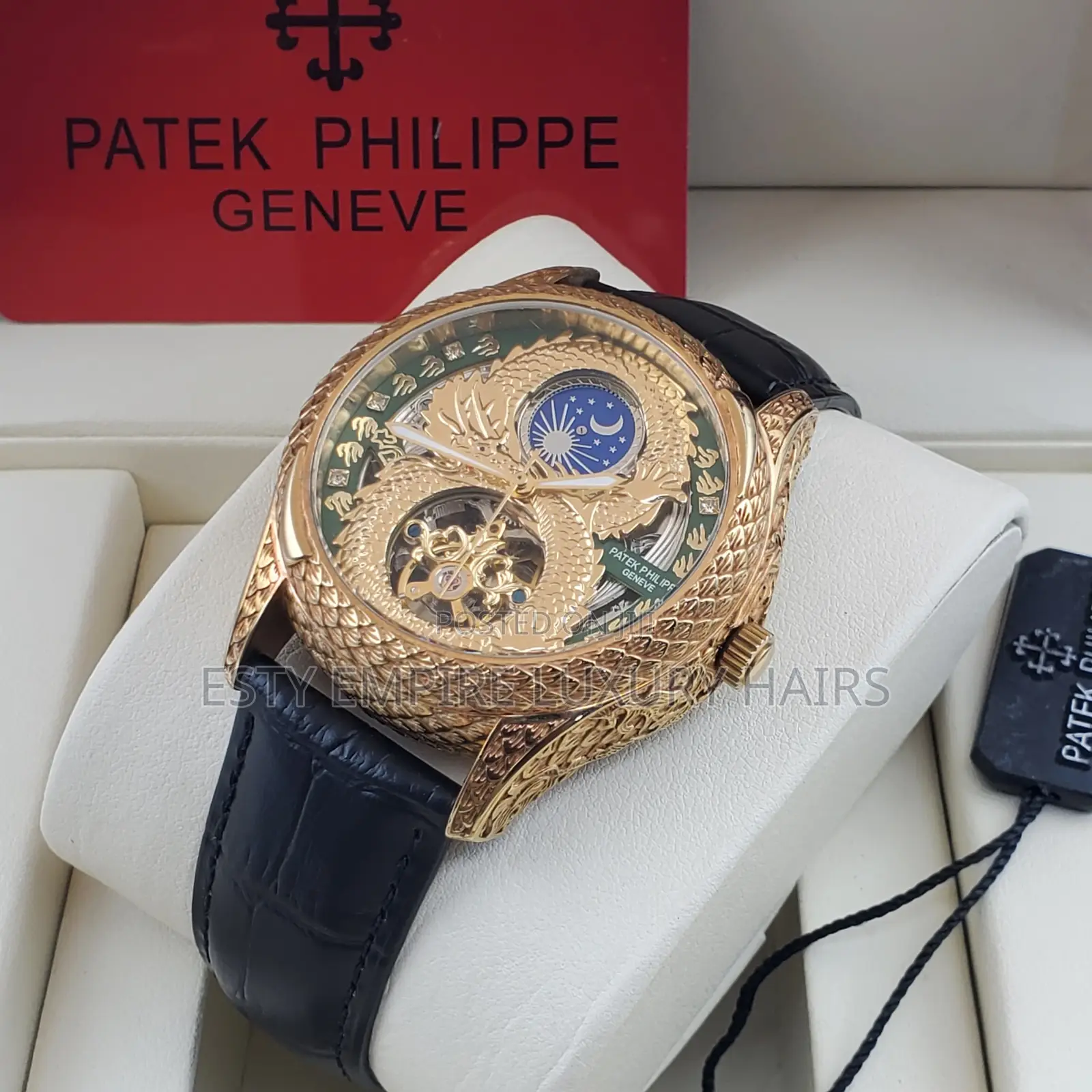 High Quality Patek Philippe Automatic Leather Strap