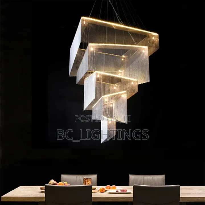 Modern Chain Tassel 1000mm by 3000mm Dimmable With Remote Control