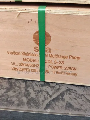 3hp Industrial Vertical Stainless Steel Multistage Pump. 100% Copper