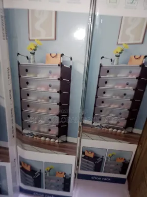 7-layers Shoe Cabinet Dustproof Storage Shelf