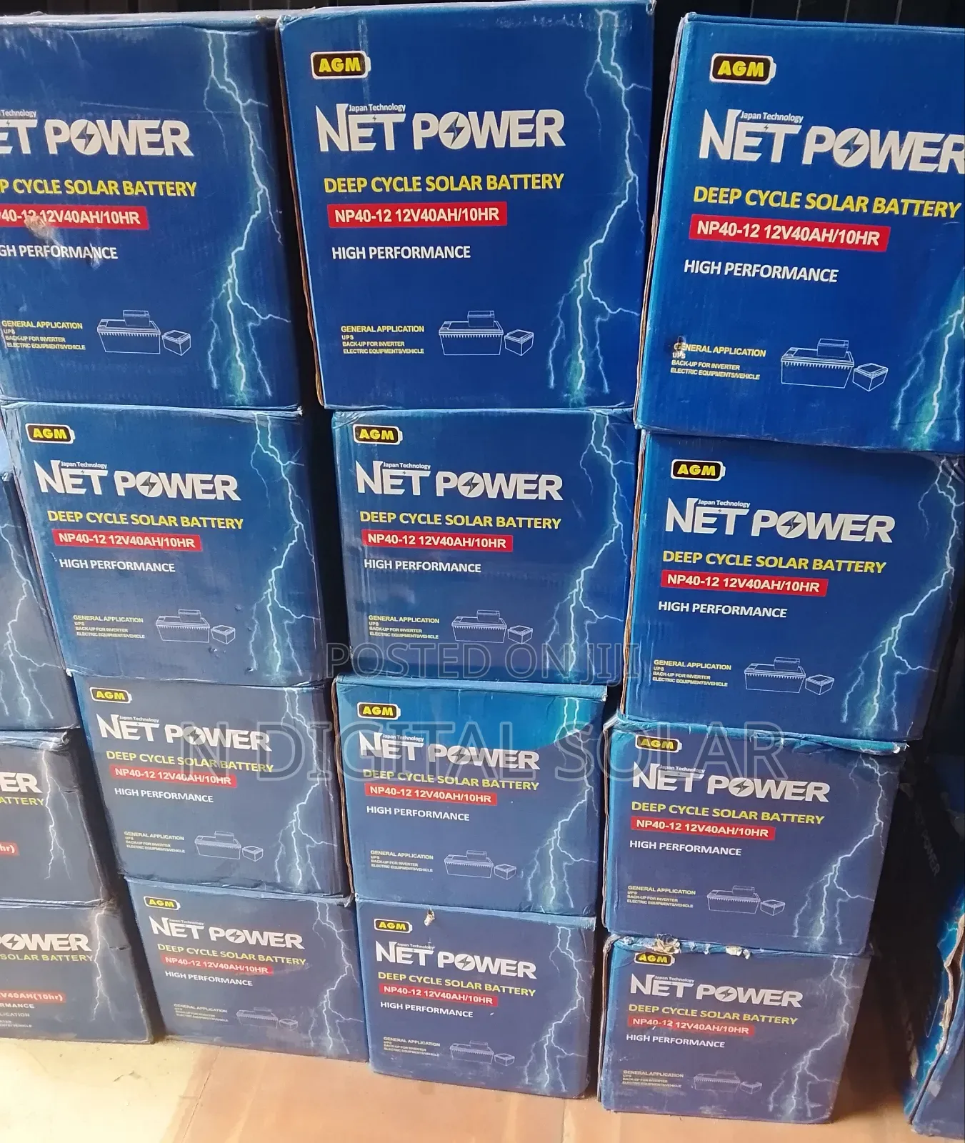 Netpower Gel Battery 40ah