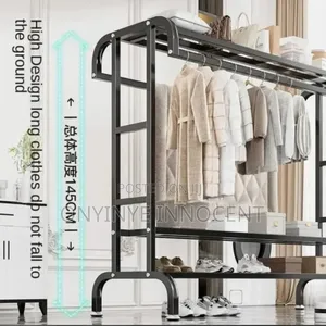 Heavy Duty Metal Clothes Rack Hanging Wardrobe Organizer