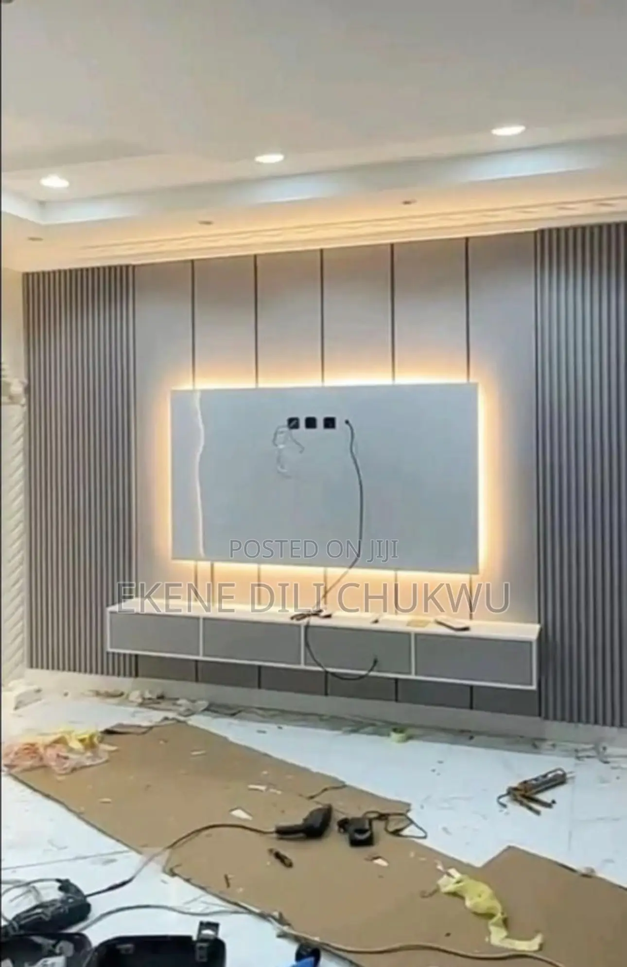 Upgrade Your Living Space With This Stunning Modern Tv Wall Panel,