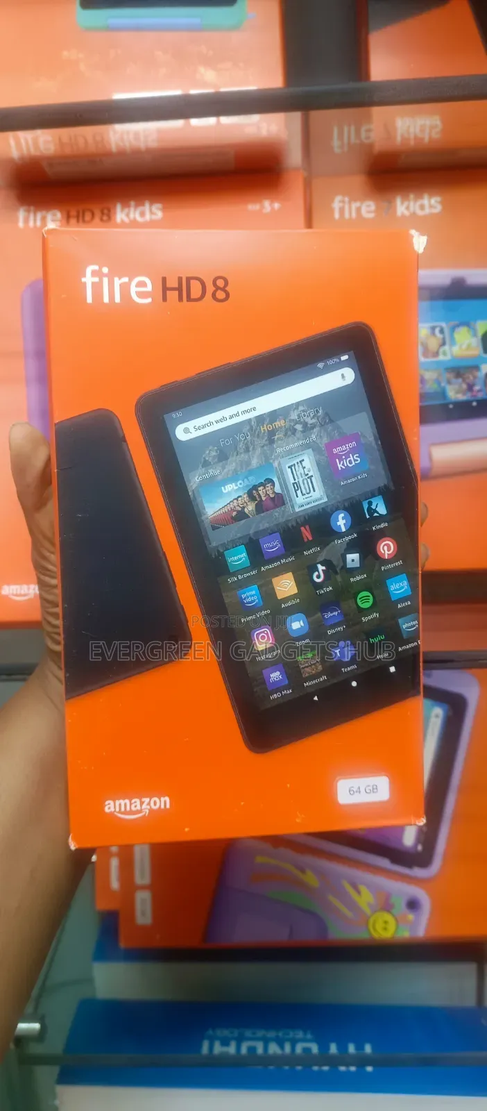 New Amazon Fire HD 8 64 GB