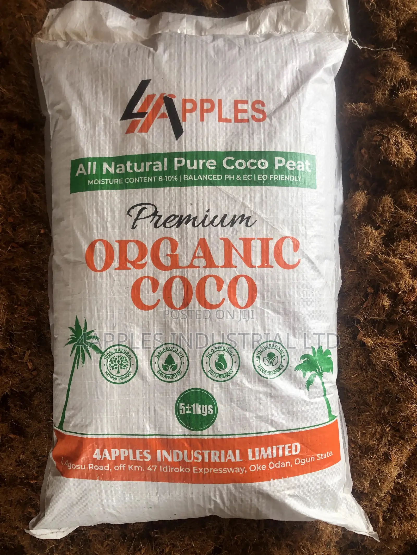 Coco Coir (Coir Pith or Cocopeat) 5kgs Bag