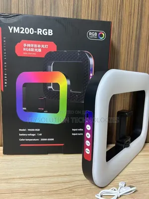 Ym200 Rgb Handheld Ring Fill Ringlight Portable Lighting