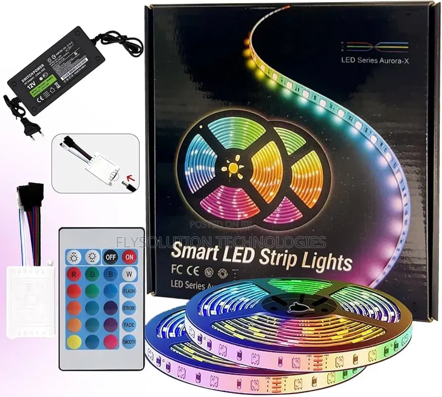 10m Led Strip Lights RGB Color Changing Led Strip With Remote Control