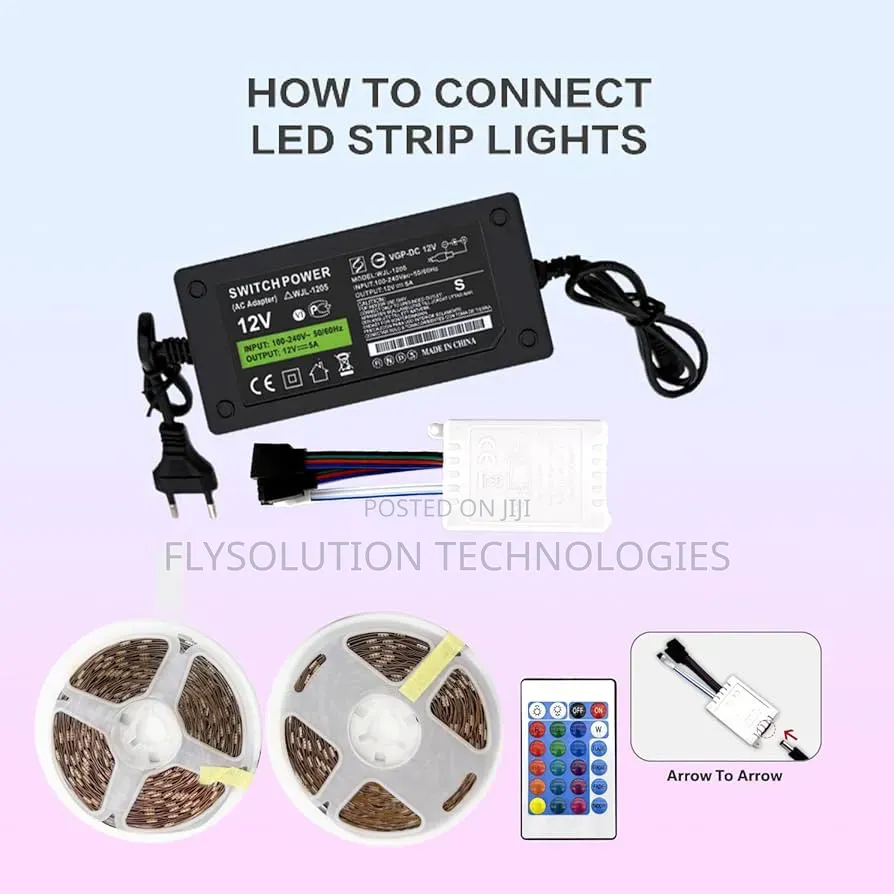 10m Led Strip Lights RGB Color Changing Led Strip With Remote Control