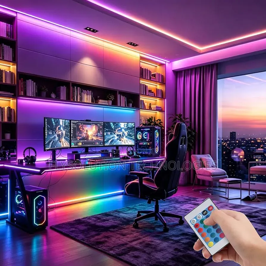 10m Led Strip Lights RGB Color Changing Led Strip With Remote Control