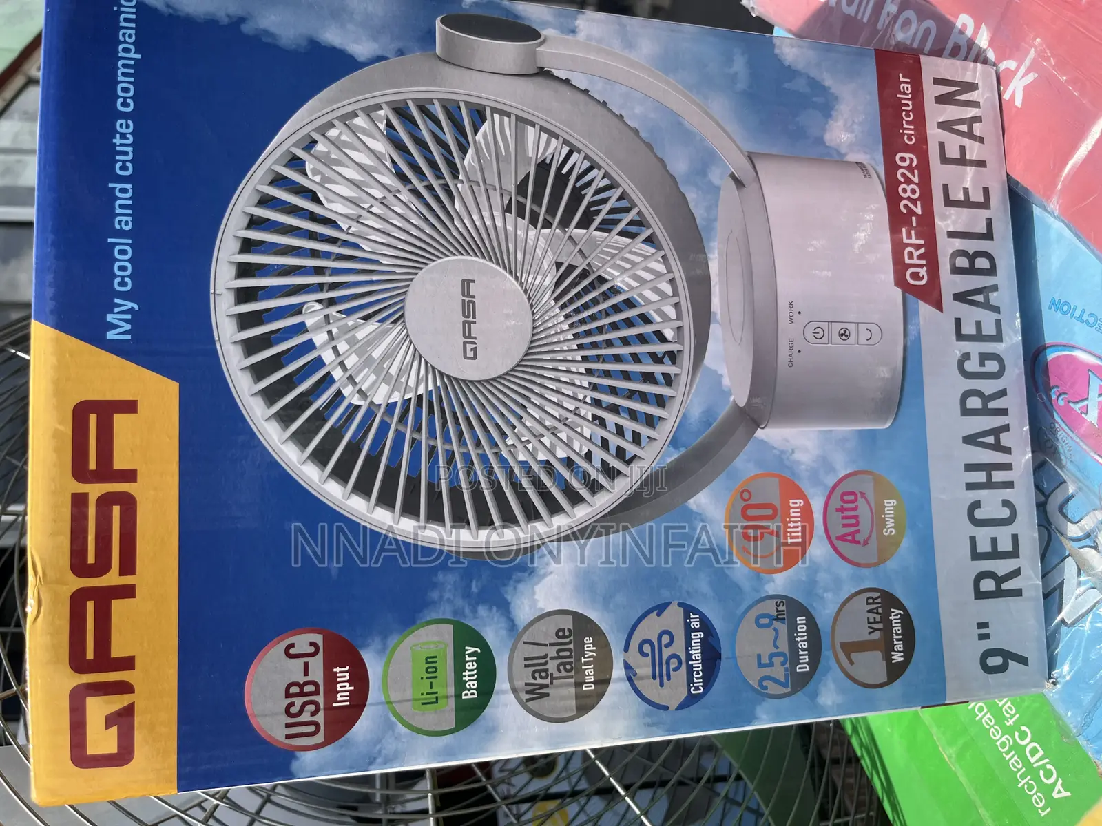 9” Qasa Table Fan