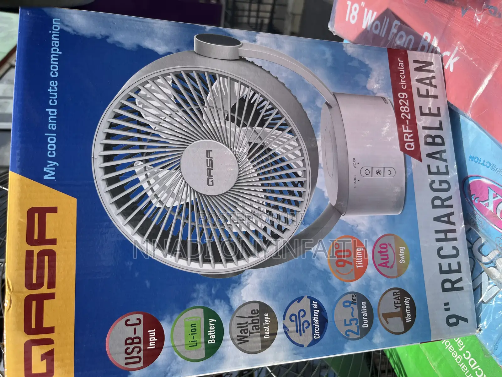 9” Qasa Table Fan