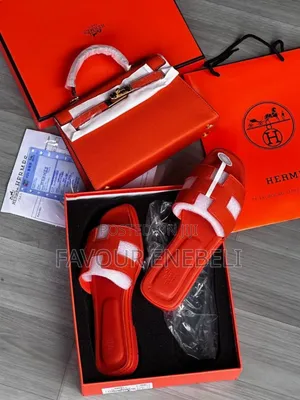 Hermes Luxury Slippers and Bags Combo