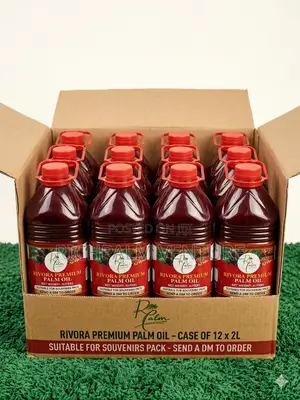 60 Bottles of 1 Liter Rivora Premium Palm Oil