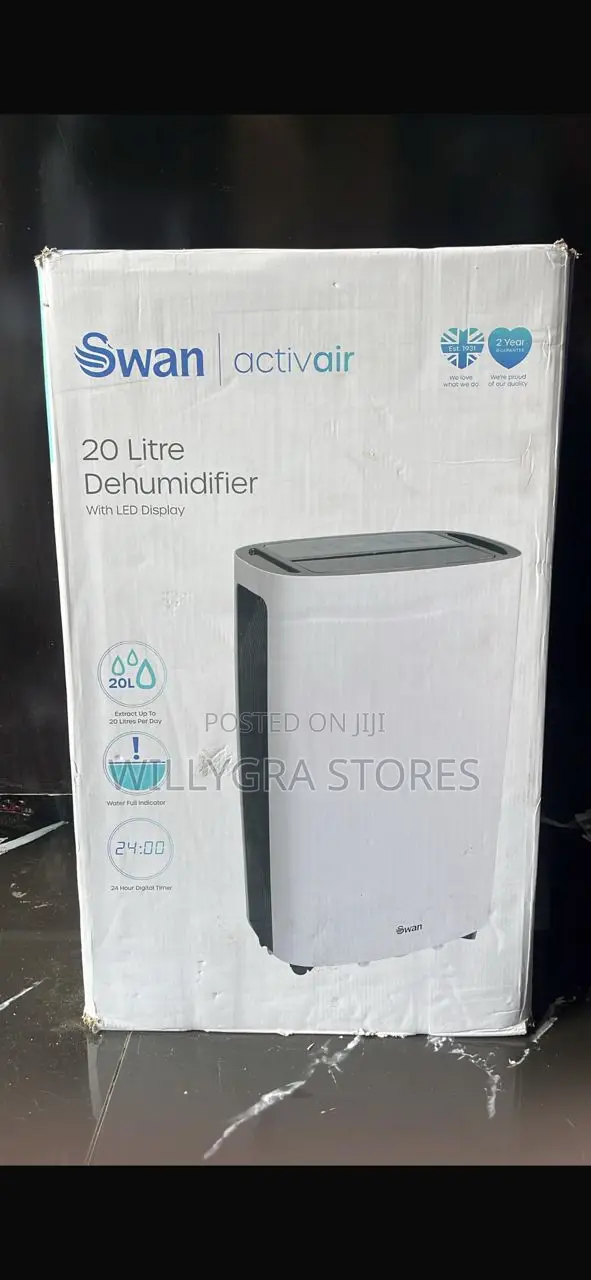 Swan Activair Dehumidifier 20l - White