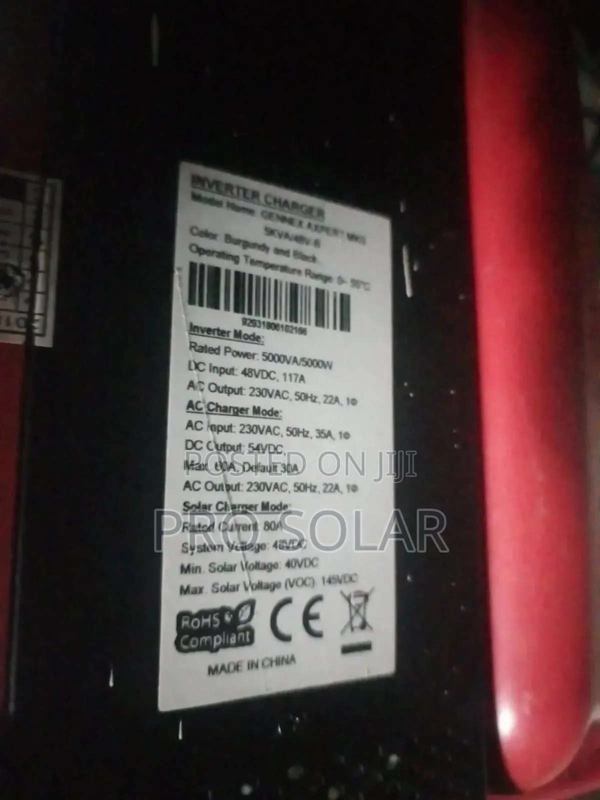 Gennex Inverter 5kva 48v