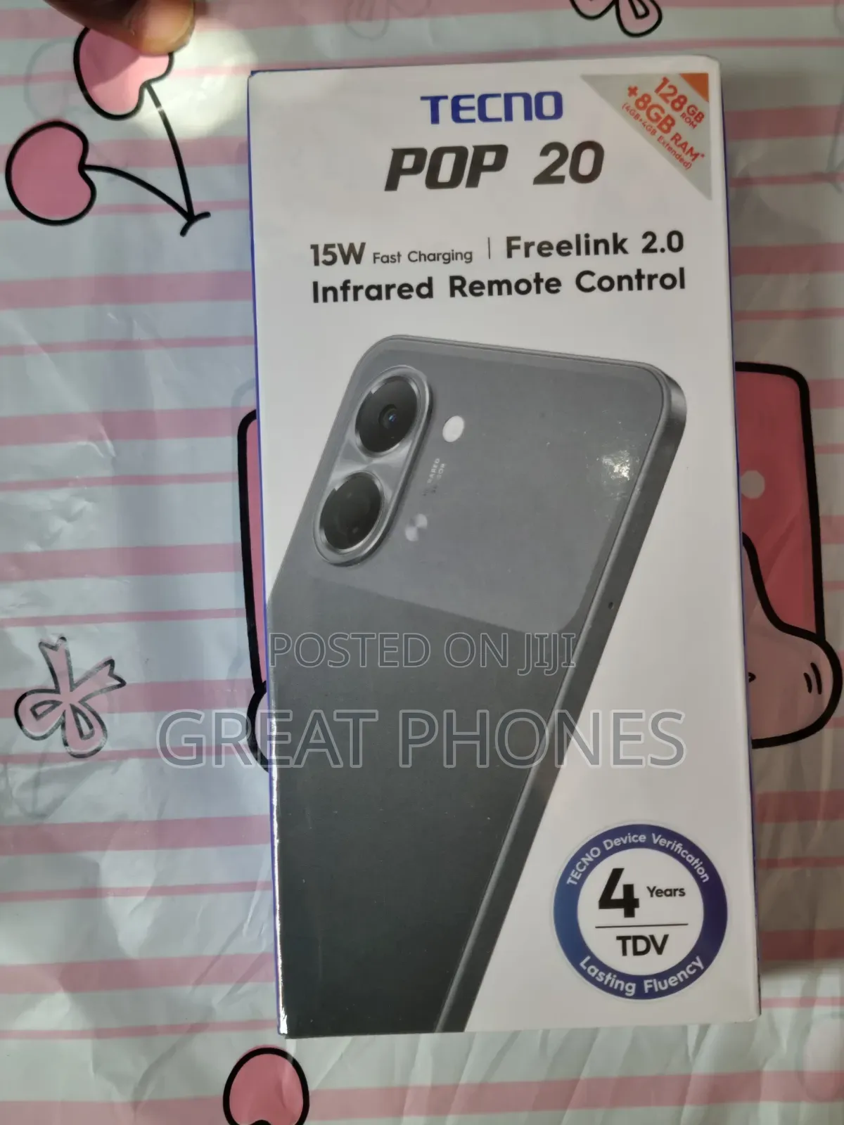 New Tecno Pop 20 128 GB Black