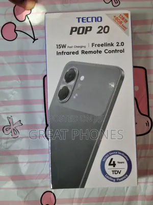 New Tecno Pop 20 128 GB Black