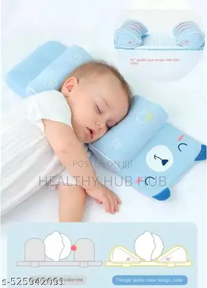Newborn Sleep Support Pillow With Soft Breathable Cushion