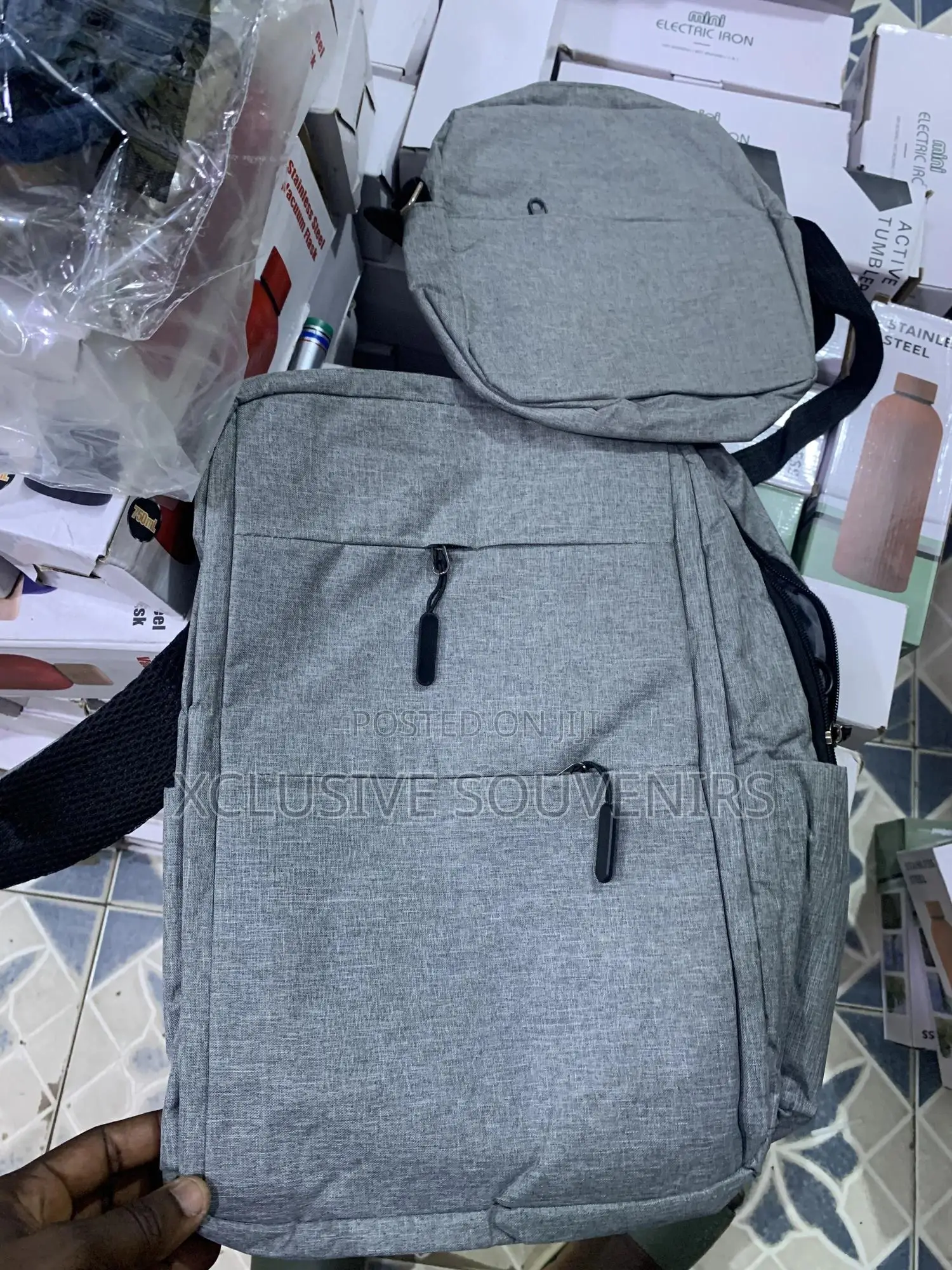 Three-piece Set Usb Laptop Backpack