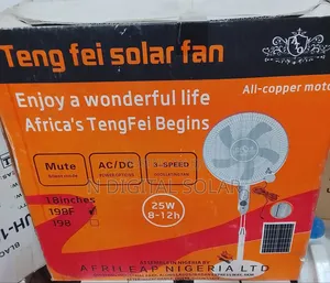 Solar Rechargeable Fan