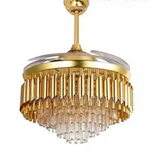 Crystal Fan Chandelier Light