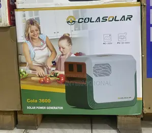Cola Solar 3600 Solar Generator 1200 Ac Output 3600wh Lithium Battery