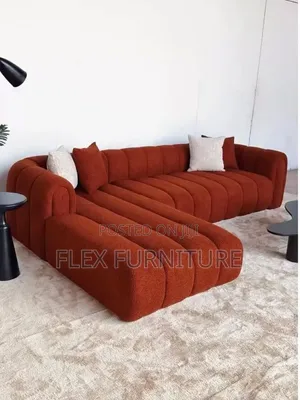 Red L Shape Sofa