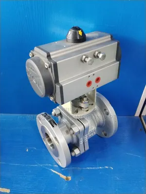 2" Stainless Steel Two Ways Flange Type Pneumatic Actuator Ball Valve