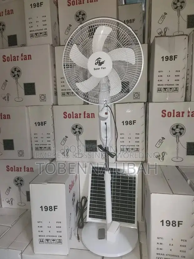 Generic 16" Rechargeable Solar Fan