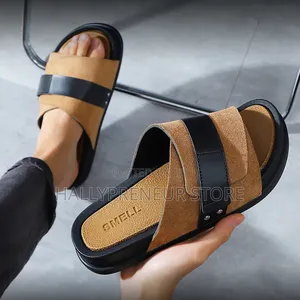 Men's Suede Slippers Casual Slides