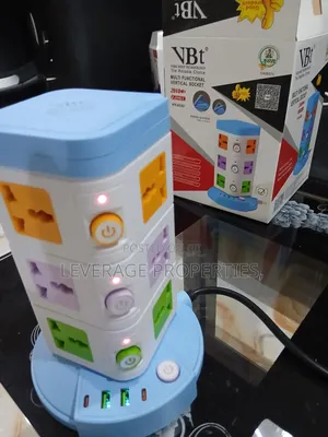 Multi Functional Socket Souvenir Having 12 Way With 2 Type-c, 2 Usb
