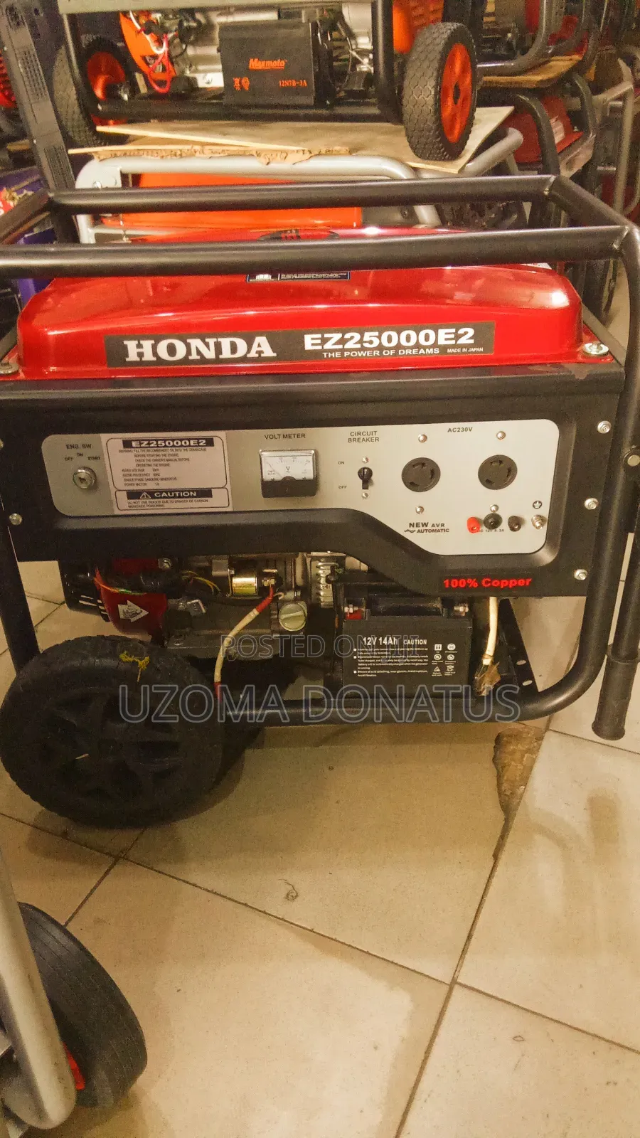 Original Honda Generator 10.2kv
