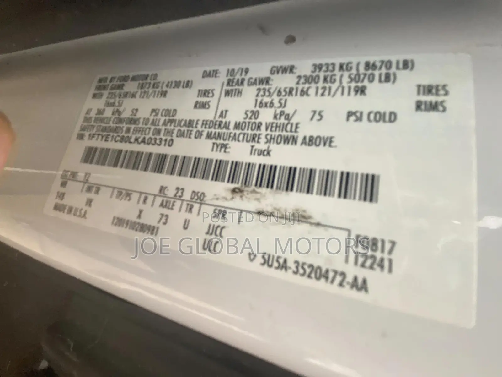 Ford Transit 2020 White