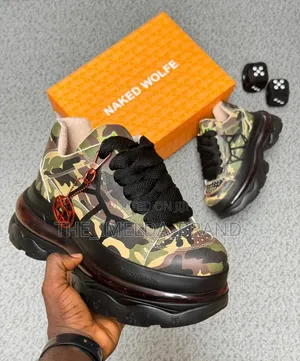 Naked Wolfe Camouflage Chunky Platform Sneakers